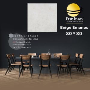 Beige-Emanos-porcelain-سرامیک پرسلان-80-80 - خرید سرامیک