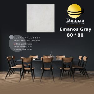 Emanos-Gray-porcelain-سرامیک پرسلان-80-80 - خرید سرامیک